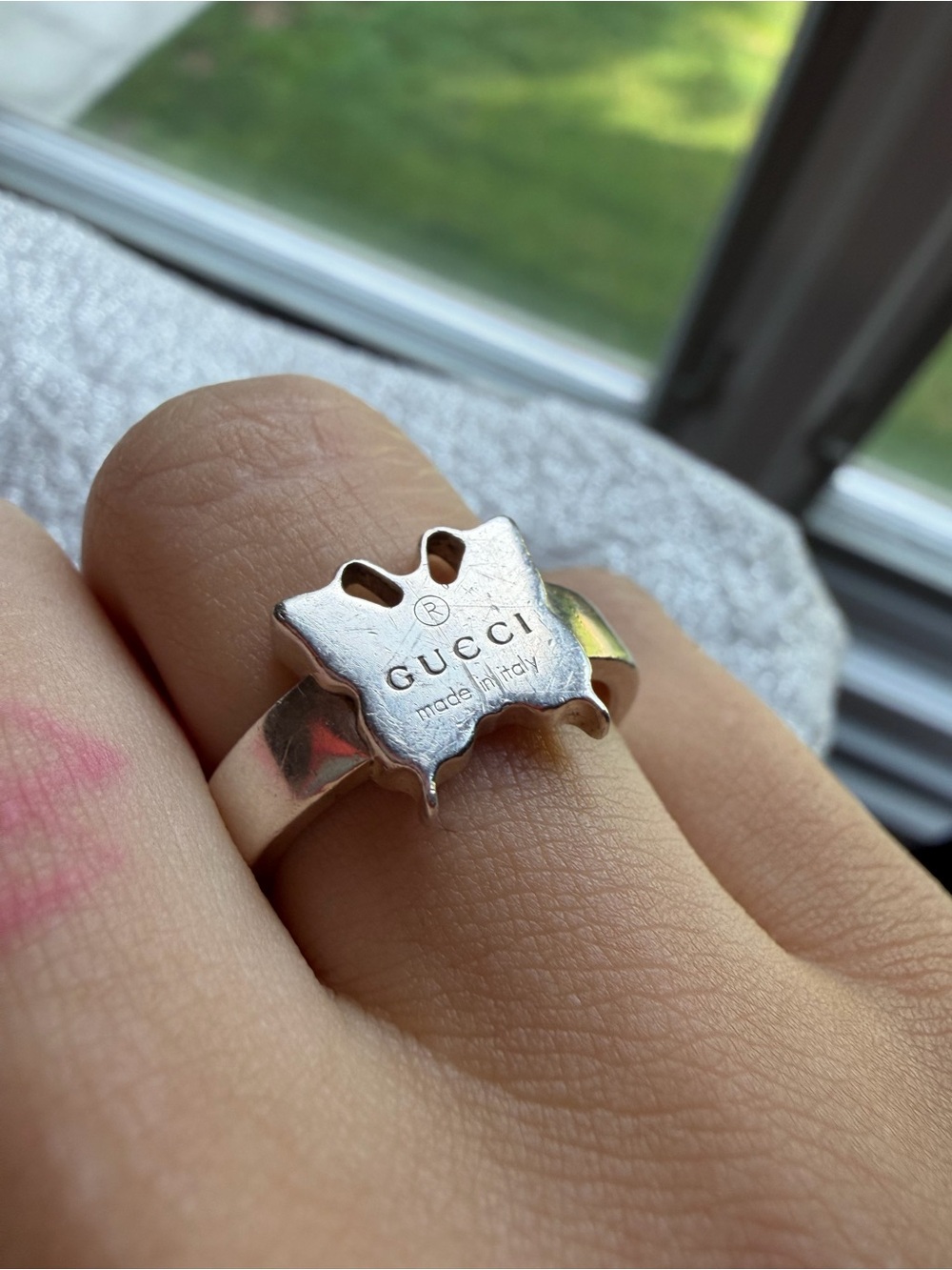 Gucci Sterling Silver 925 Butterfly Ring – Size 6.75
